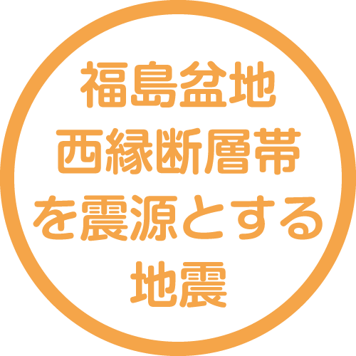 福島盆地西縁断層帯を震源とする地震