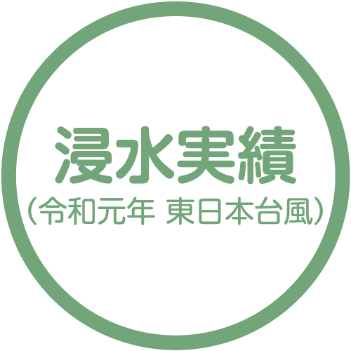 浸水実績（令和元年 東日本台風）