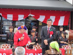 まちの駅やながわ一周年記念式典