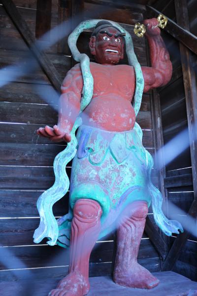 Hobara Yakushi Hall’s Statue of Misshaku Kongō (”Agyō”) ・ 保原薬師堂の密迹金剛(阿形)の木像