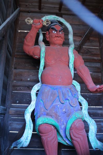 Hobara Yakushi Hall’s Statue of Naraen Kongō (“Ungyō”) ・ 保原薬師堂の那羅延金剛(吽形)の木像