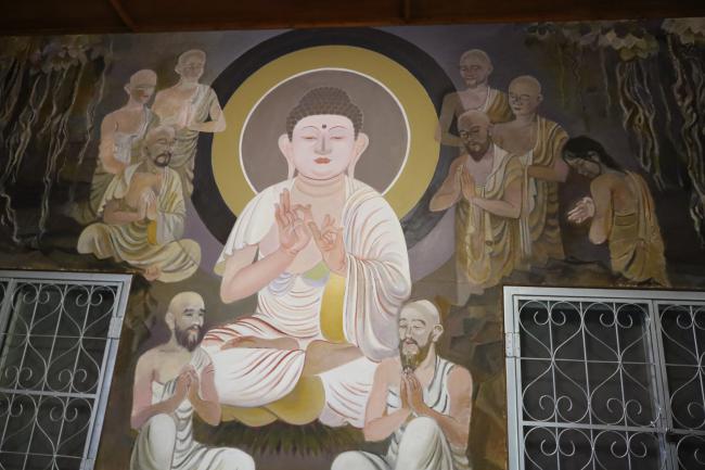 Part of the Mural of the Life of the Buddha ・ 釈迦如来の人生の壁画の一部