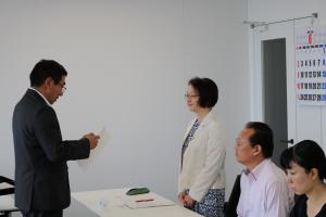 伊達市男女共同参画審議会委嘱状交付式
