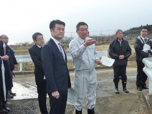河野農林水産大臣政務官　伊達市視察