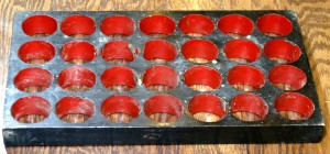 蛾枠（右の種紙の数字に丸枠を合わせて卵を産ませた）の写真