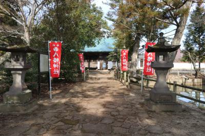 梁川八幡神社の参道