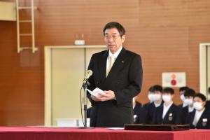 月舘中学校卒業式・閉校式1