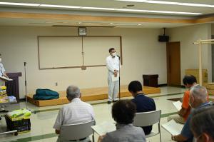 梁川地域感染症対応型避難所設置・運営訓練