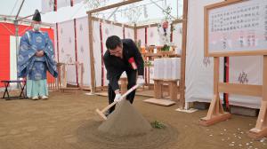 「伊達小学校屋内運動場改築工事」安全祈願祭1