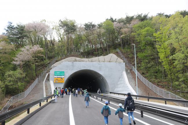 Into the Tunnel ・ トンネルの中へ