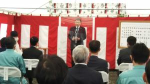 第一高子沼架道橋拡幅工事安全祈願祭
