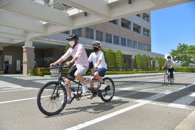 レンタサイクル利用風景