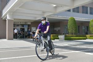 レンタサイクル貸付開始1