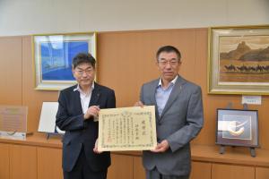 個人県民税優良市町村に対する知事感謝状贈呈式