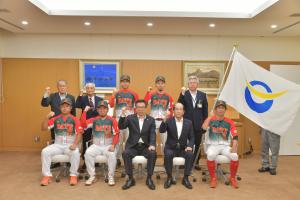 市町村対抗野球大会壮行会