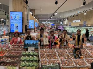 イオンスタイル新利府における伊達市特産あんぽ柿と6次化商品推奨販売1