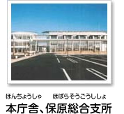 本庁舎、保原総合支所