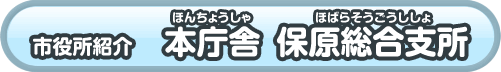 市役所紹介　本庁舎　保原総合支所