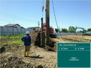 杭引き抜き状況