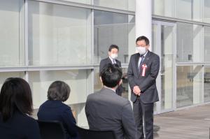 被爆樹木二世の苗木植樹式