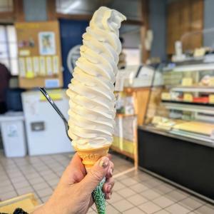 福のれんのソフトクリーム写真