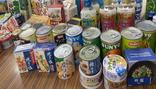 集まった食品