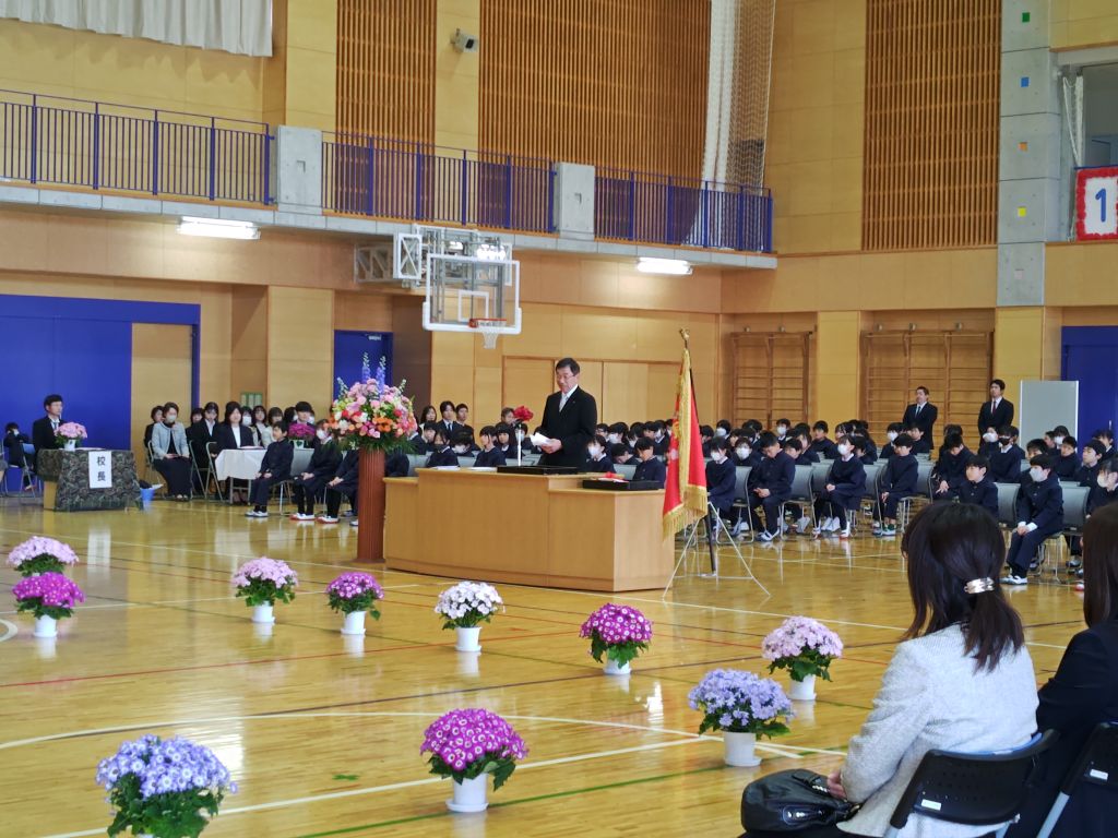 梁川小学校入学式