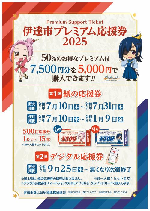 プレミアム商品券チラシ1