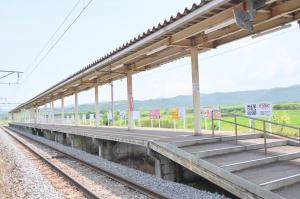 映画のロケ地となった阿武隈急行「梁川駅」