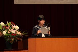 少年の主張の様子