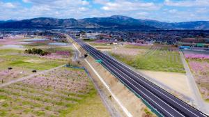 伊達市を走る東北中央道