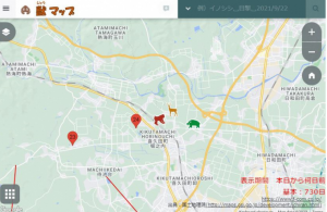 獣マップ地図