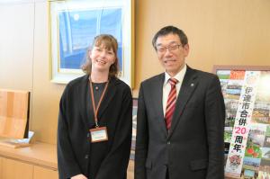 国際交流員退任式（イボンヌ・タカハシ氏）