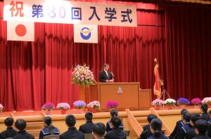 梁川中学校入学式