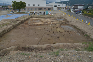 長倉館跡調査区全景