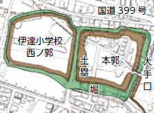 長倉館跡復元図