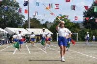 粟野小学校　立派な鼓笛を披露