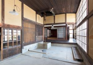 居住部　石敷きの洗い場
