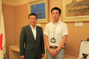 玉手さんと市長