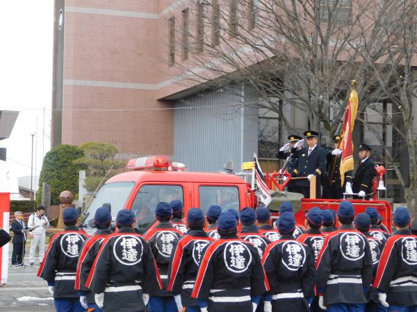 The Date City Mayor Riding in a Fire Truck ・ 消防車に乗っている伊達市長
